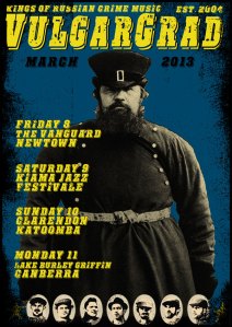 March 2013 NSW tour poster